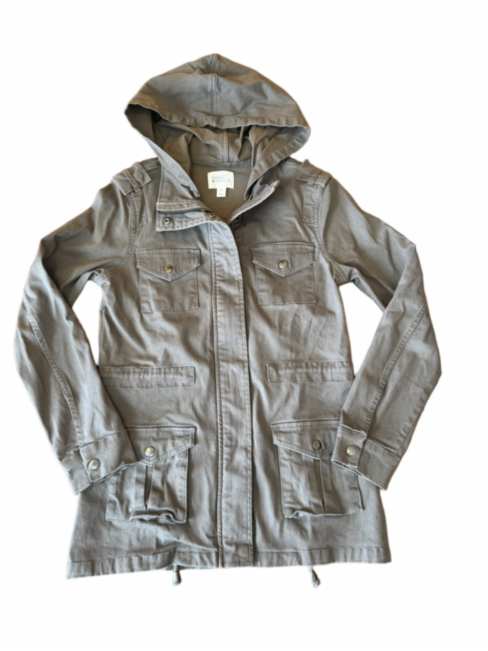 Market & Spruce Utility Jacket XS Grey